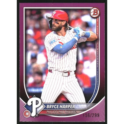 2025 Bowman Fuchsia #3 Bryce Harper