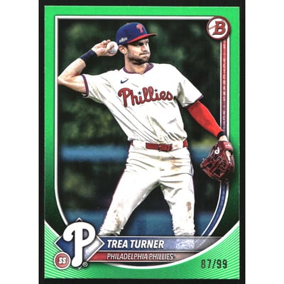 2025 Bowman Green #65 Trea Turner