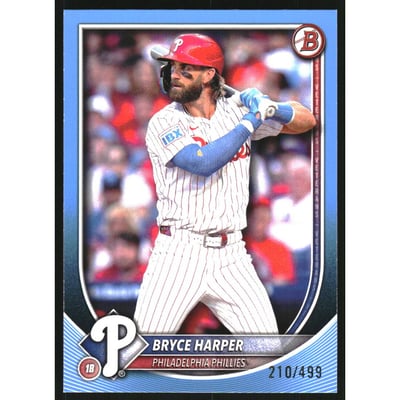 2025 Bowman Sky Blue #3 Bryce Harper