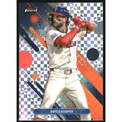 2025 Finest Checkerboard Refractors #73 Bryce Harper