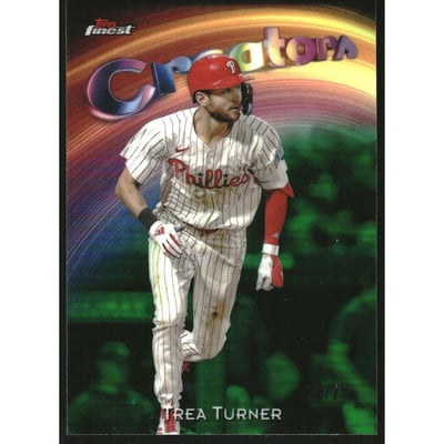 2025 Finest Creators Green Refractors #C23 Trea Turner