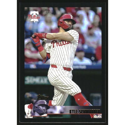 2025 Topps Archives Black Foilboard #167 Kyle Schwarber