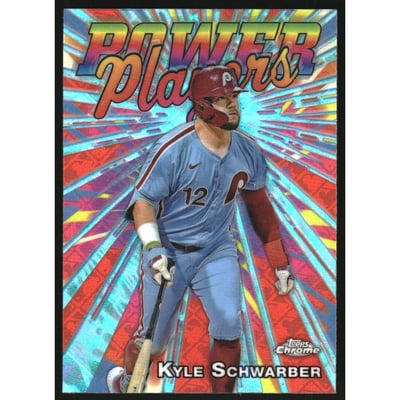 2025 Topps Chrome Logofractor Power Players #PP15 Kyle Schwarber