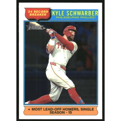 2025 Topps Heritage Chrome #2 Kyle Schwarber RB