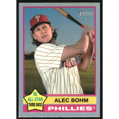 2025 Topps Heritage Chrome Refractors #240 Alec Bohm