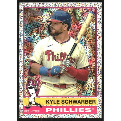 2025 Topps Heritage Chrome Silver Sparkle Refractors #480 Kyle Schwarber