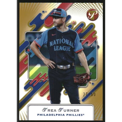 2025 Topps Pristine Gold Refractors #268 Trea Turner