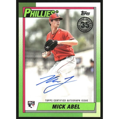 2025 Topps Update '90 Topps Autographs #90AMA Mick Abel
