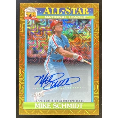 2026 Topps 1991 Chrome All-Star Silver Pack Gold Mojo Mike Schmidt Auto /50