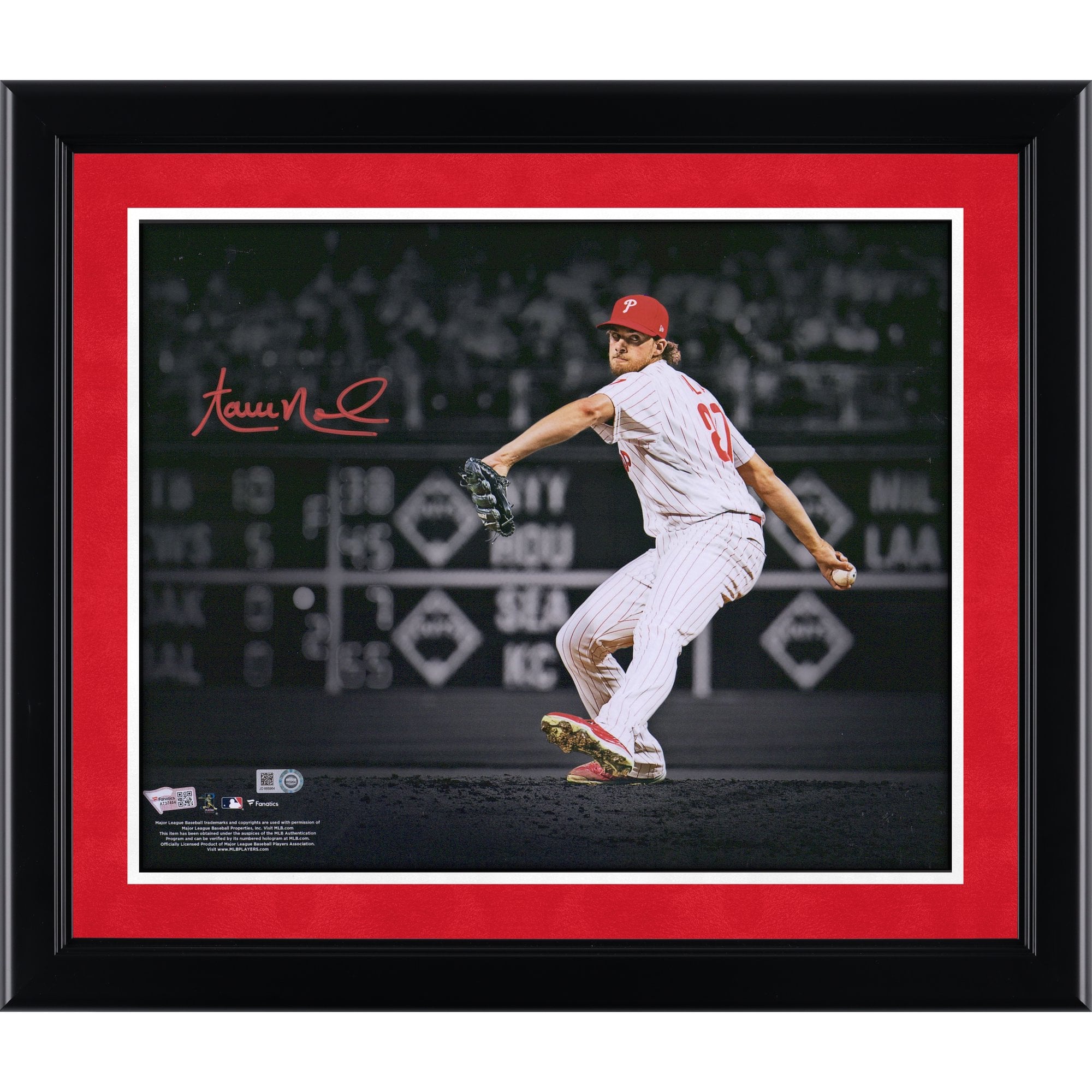 Aaron Nola Philadelphia Phillies Autographed 11" x 14" Spotlight Photograph