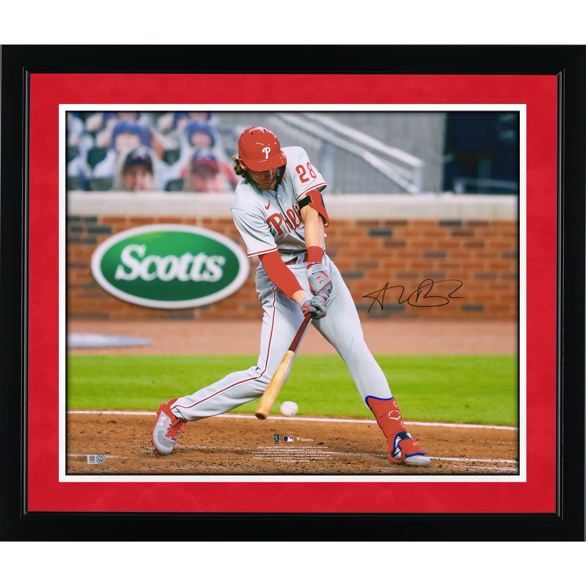 Alec Bohm Philadelphia Phillies Autographed 16" x 20" Hitting Photograph