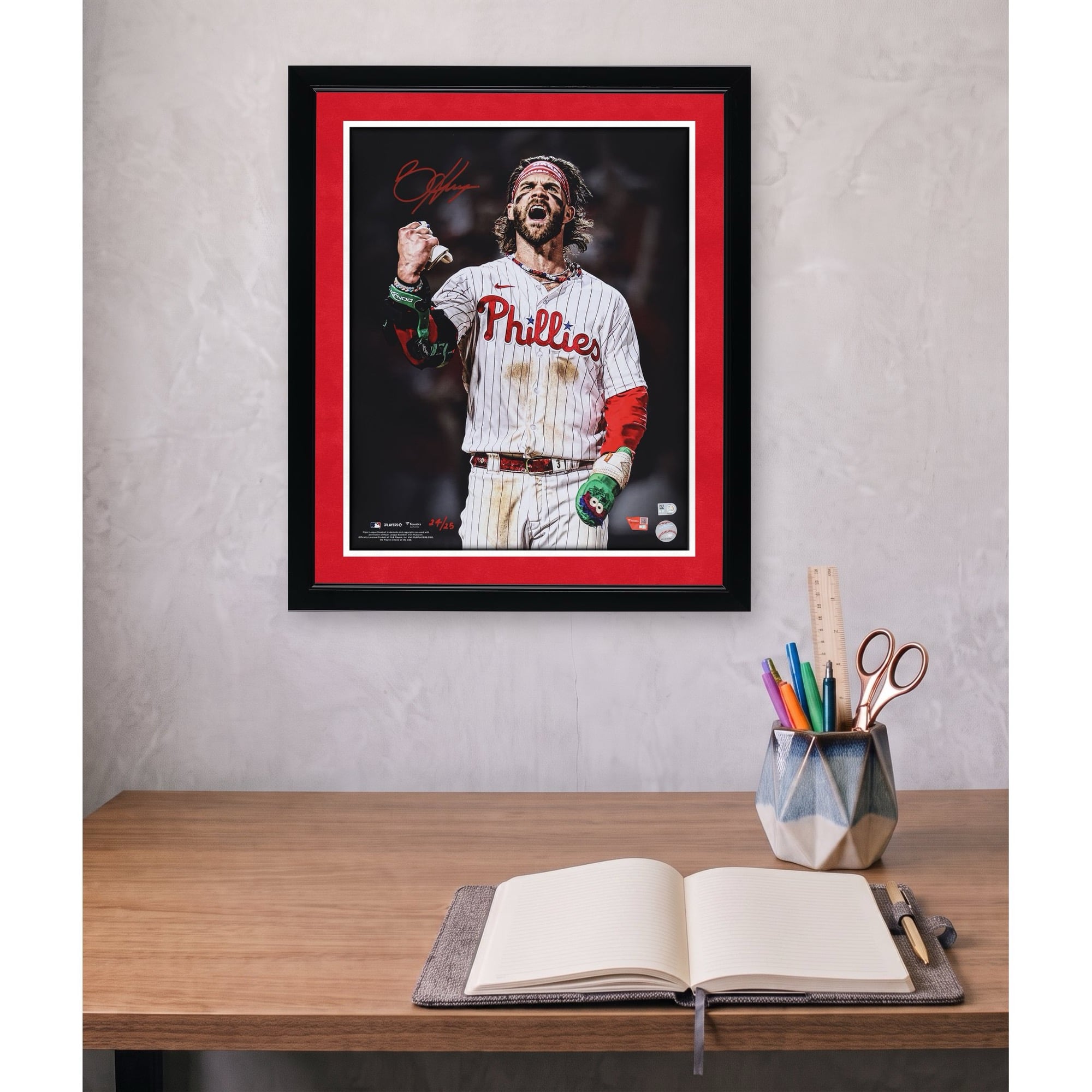 Bryce Harper Philadelphia Phillies Autographed 16" x 20" Unleashed Photograph - Limited Edition of 25