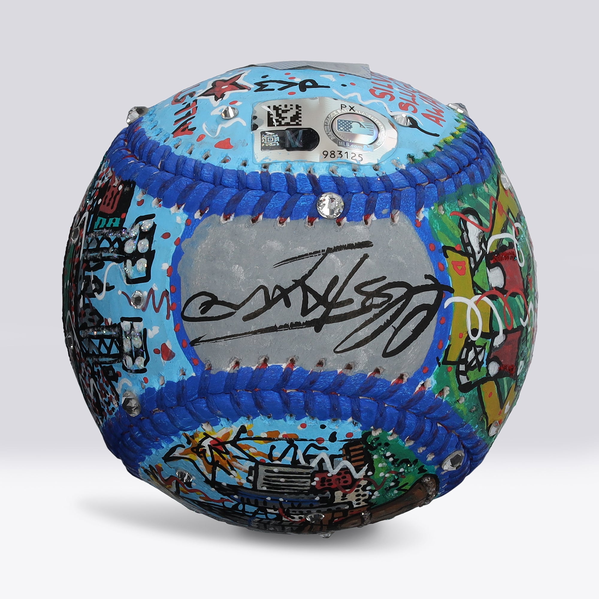 Bryce Harper Philadelphia Phillies Autographed Baseball - Art by Charles Fazzino - NF70446072
