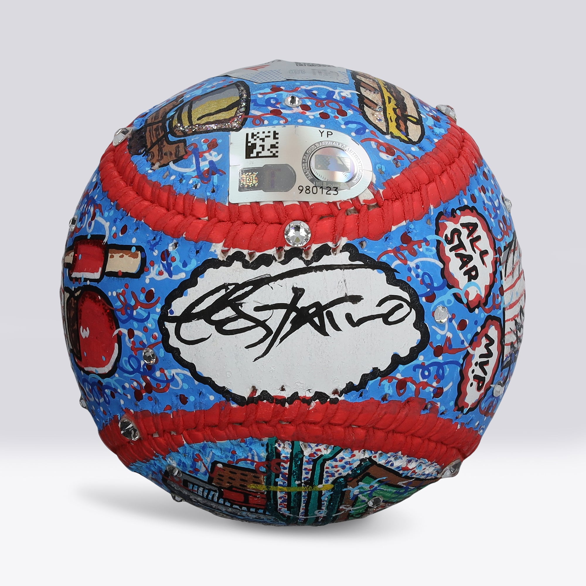 Bryce Harper Philadelphia Phillies Autographed Baseball with Full Name Signature - Art by Charles Fazzino - NF70446073