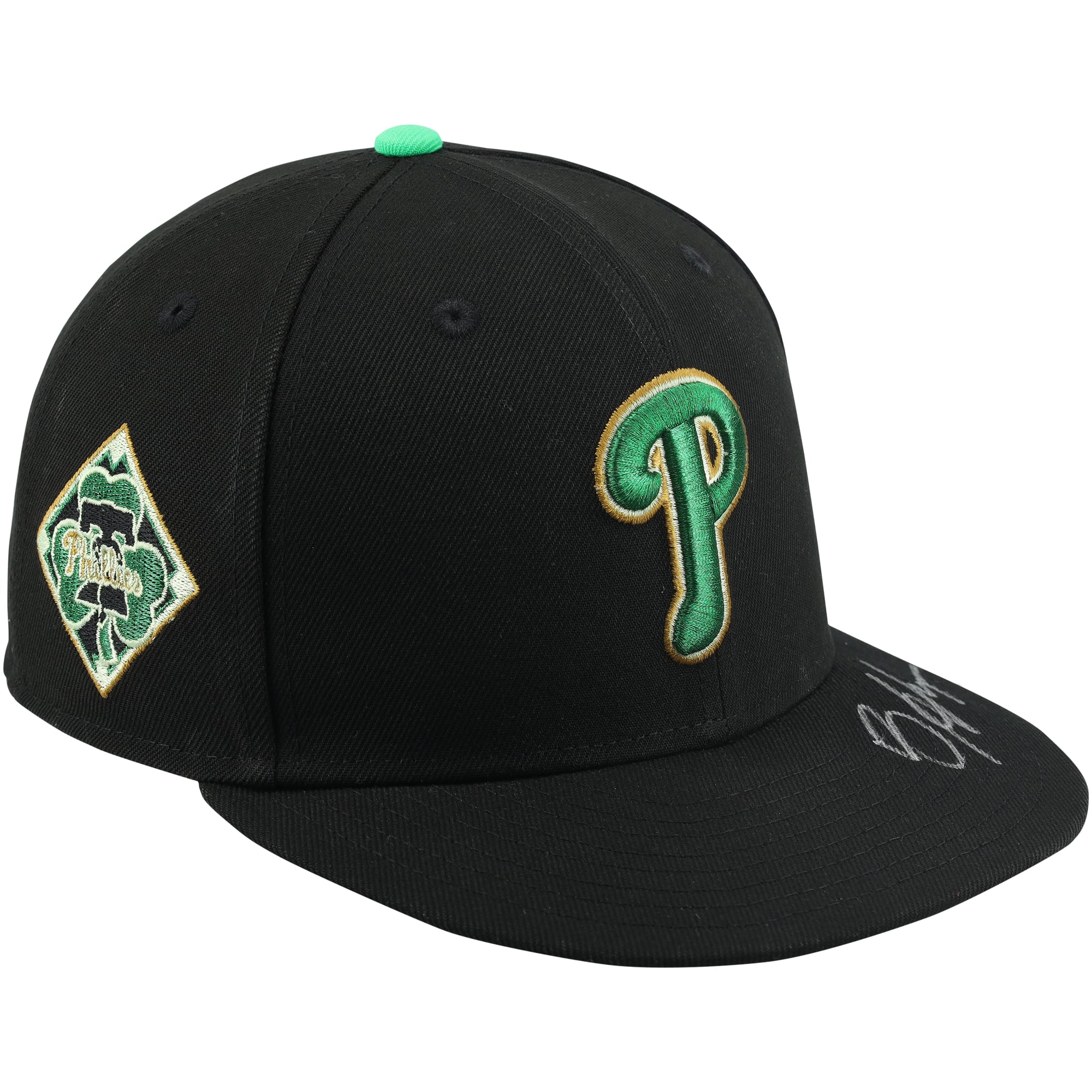 Bryce Harper Philadelphia Phillies Autographed Game-Used Black Cap from 2026 MLB Spring Training