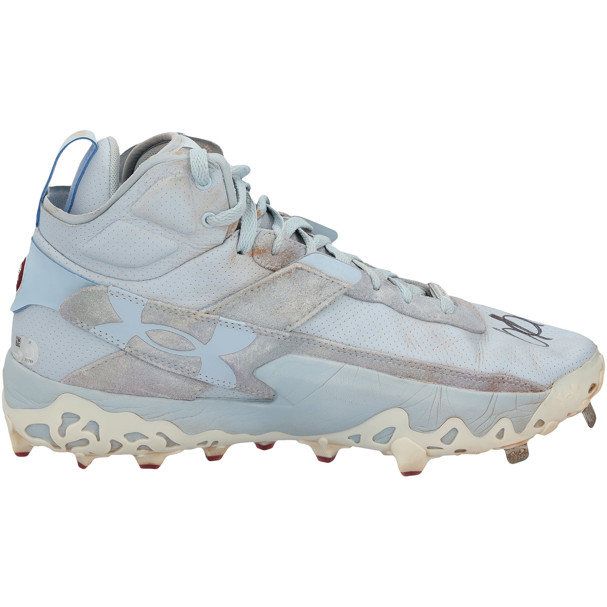 Bryce Harper Philadelphia Phillies Autographed Game-Used Blue Under Armour Cleats from the 2026 MLB Season