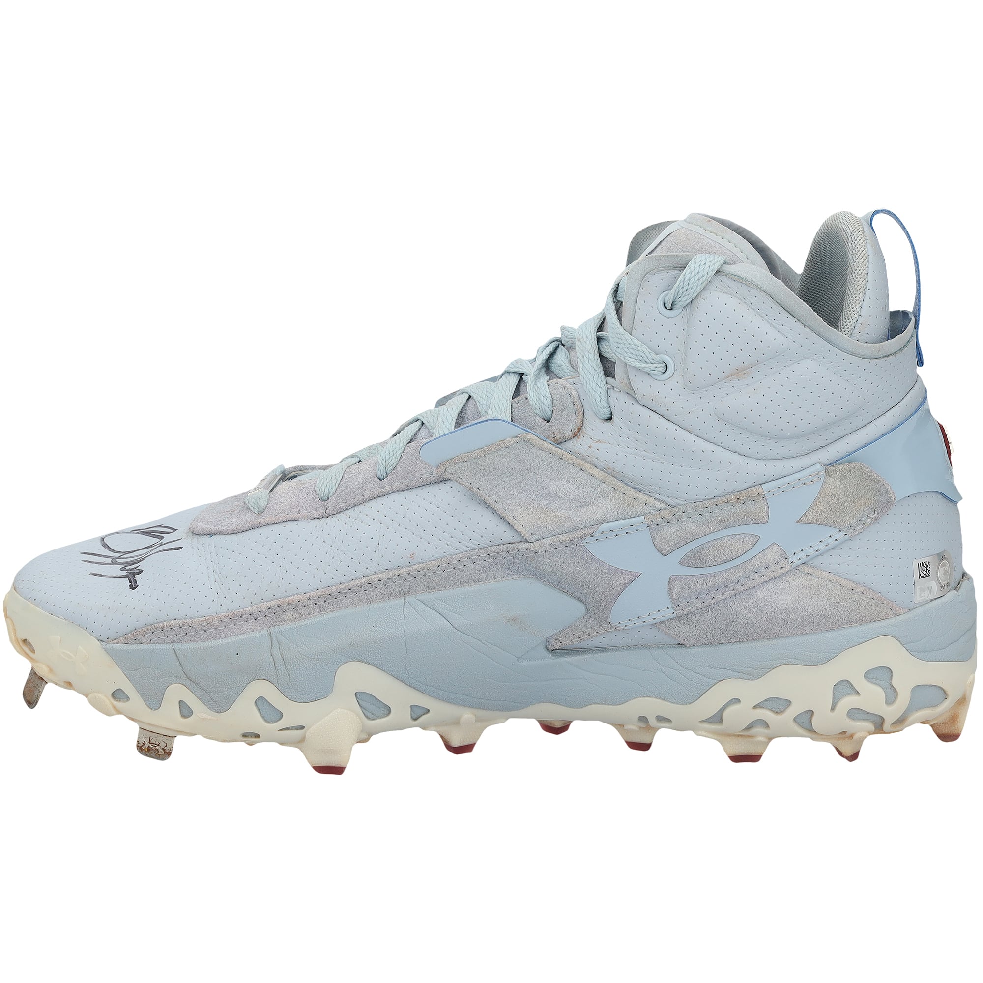 Bryce Harper Philadelphia Phillies Autographed Game-Used Blue Under Armour Cleats from the 2026 MLB Season