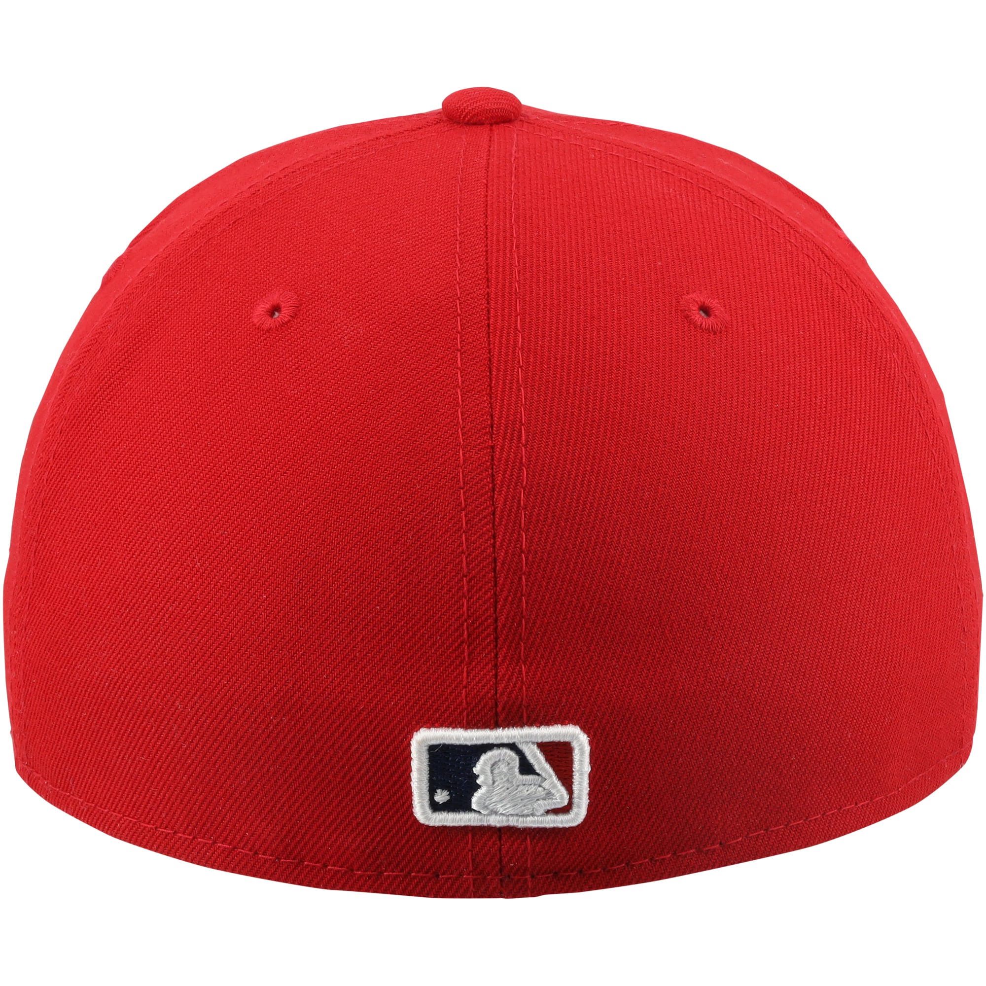 Casquette rouge autographiée par Bryce Harper, portée lors d'un match des Phillies de Philadelphie à l'occasion de la journée Jackie Robinson de la saison 2026 de la MLB.