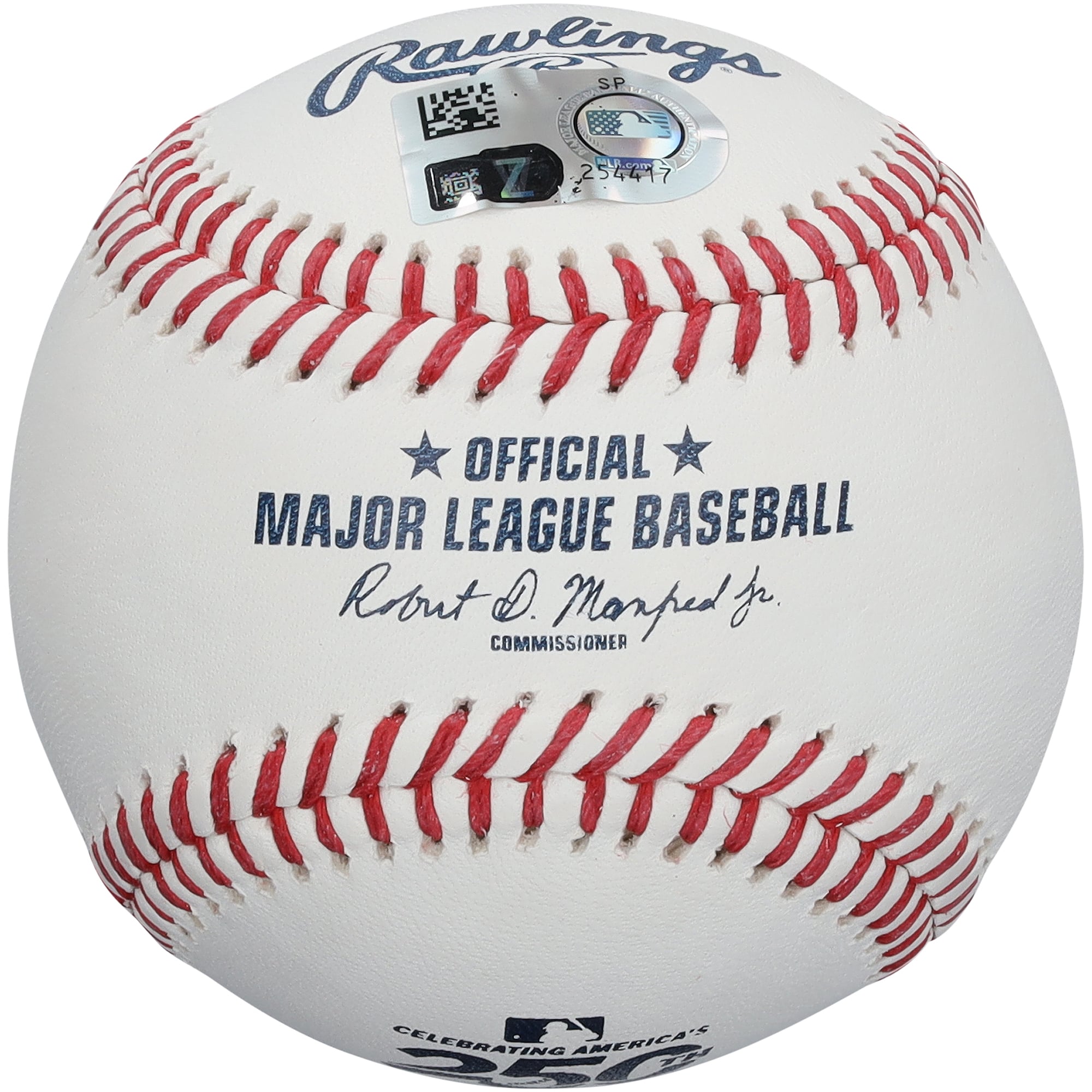 Balle de baseball autographiée par Bryce Harper des Phillies de Philadelphie, logo USA 250e anniversaire