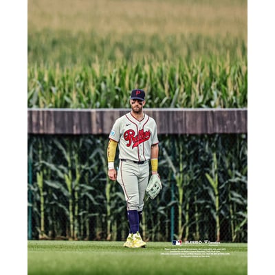 Bryce Harper Philadelphia Phillies Unsigned Fanatics Authentic 2026 MLB at Field of Dreams Outfield Photograph