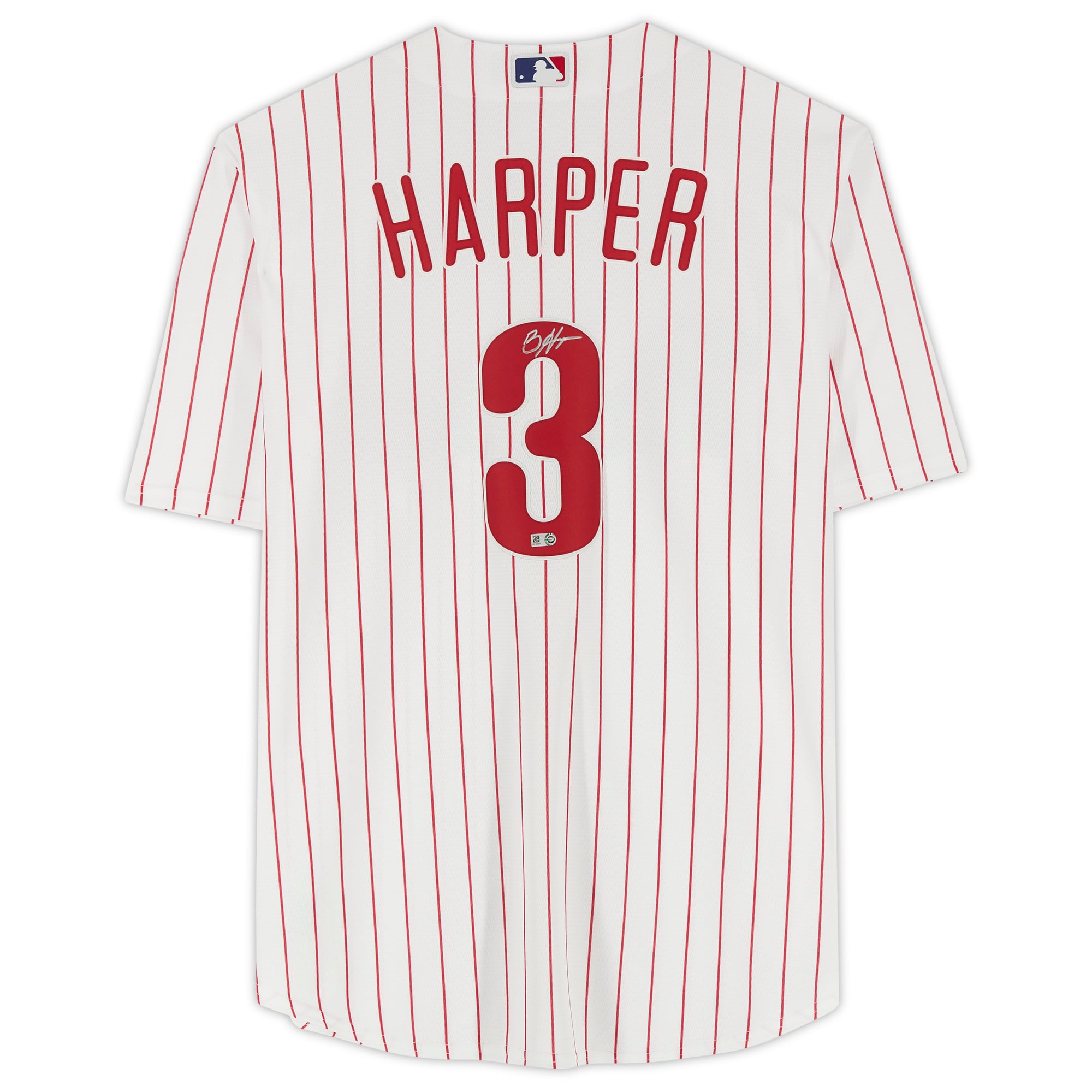 Bryce Harper White Philadelphia Phillies Autographed Nike Replica Jersey