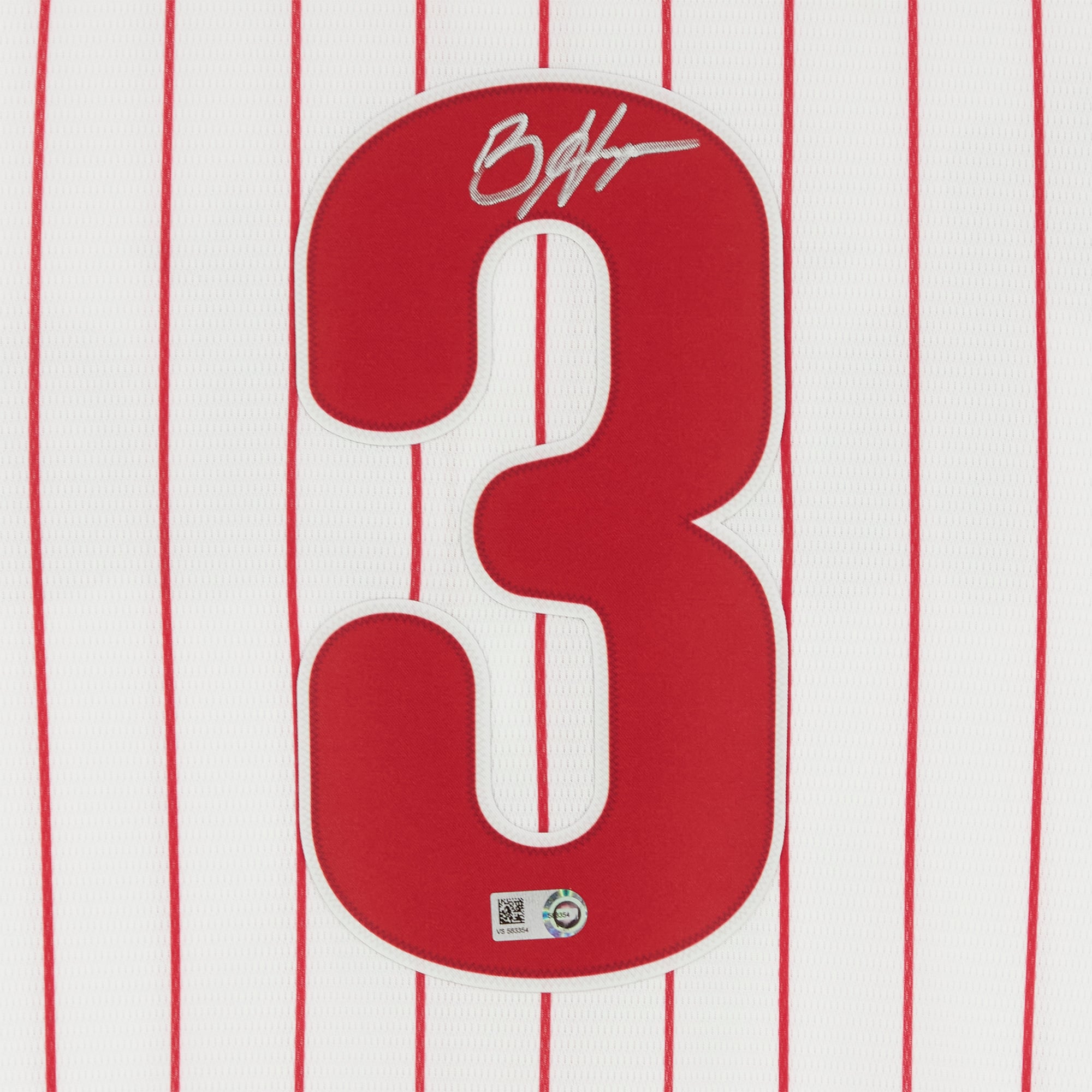 Bryce Harper White Philadelphia Phillies Autographed Nike Replica Jersey