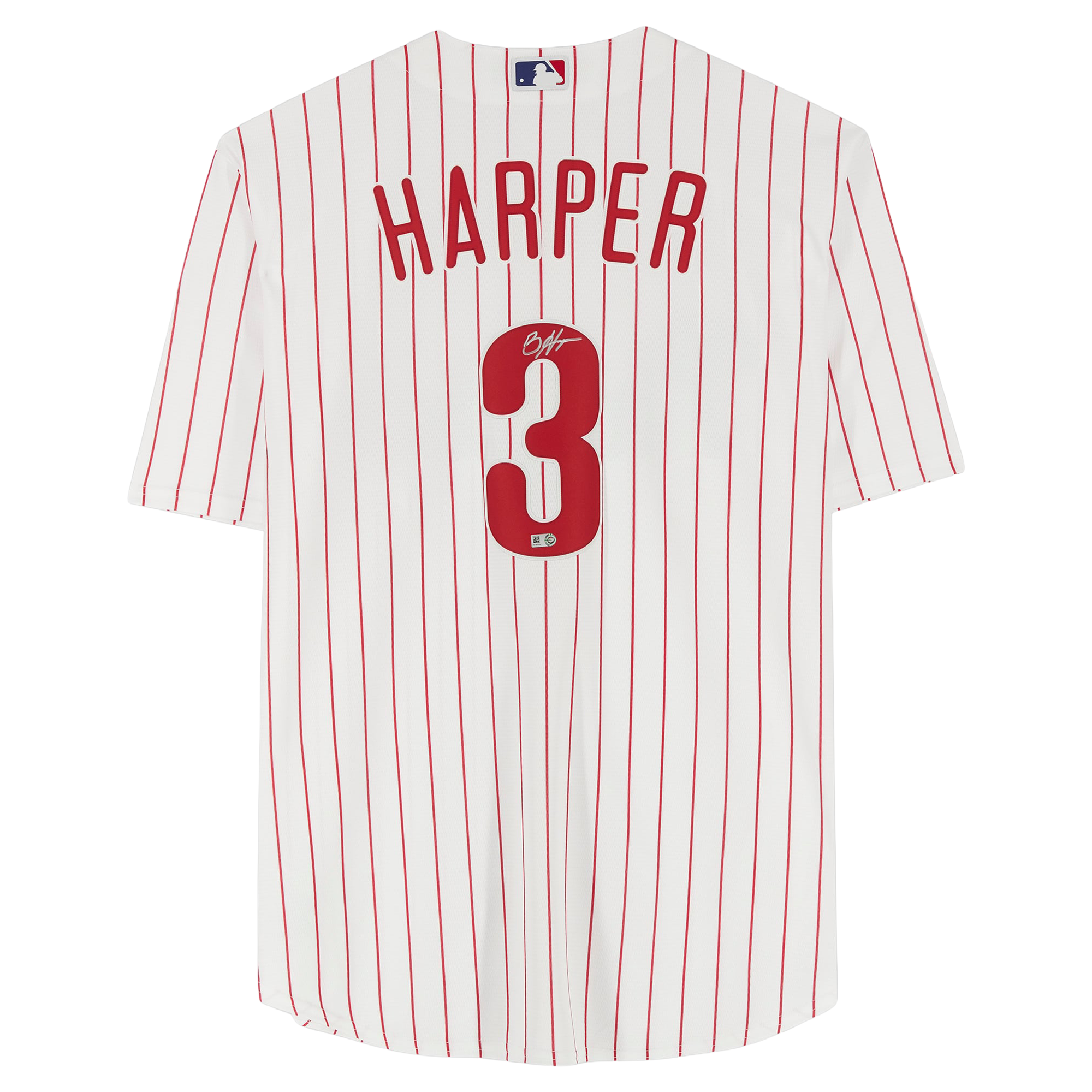 Bryce Harper White Philadelphia Phillies Autographed Nike Replica Jersey