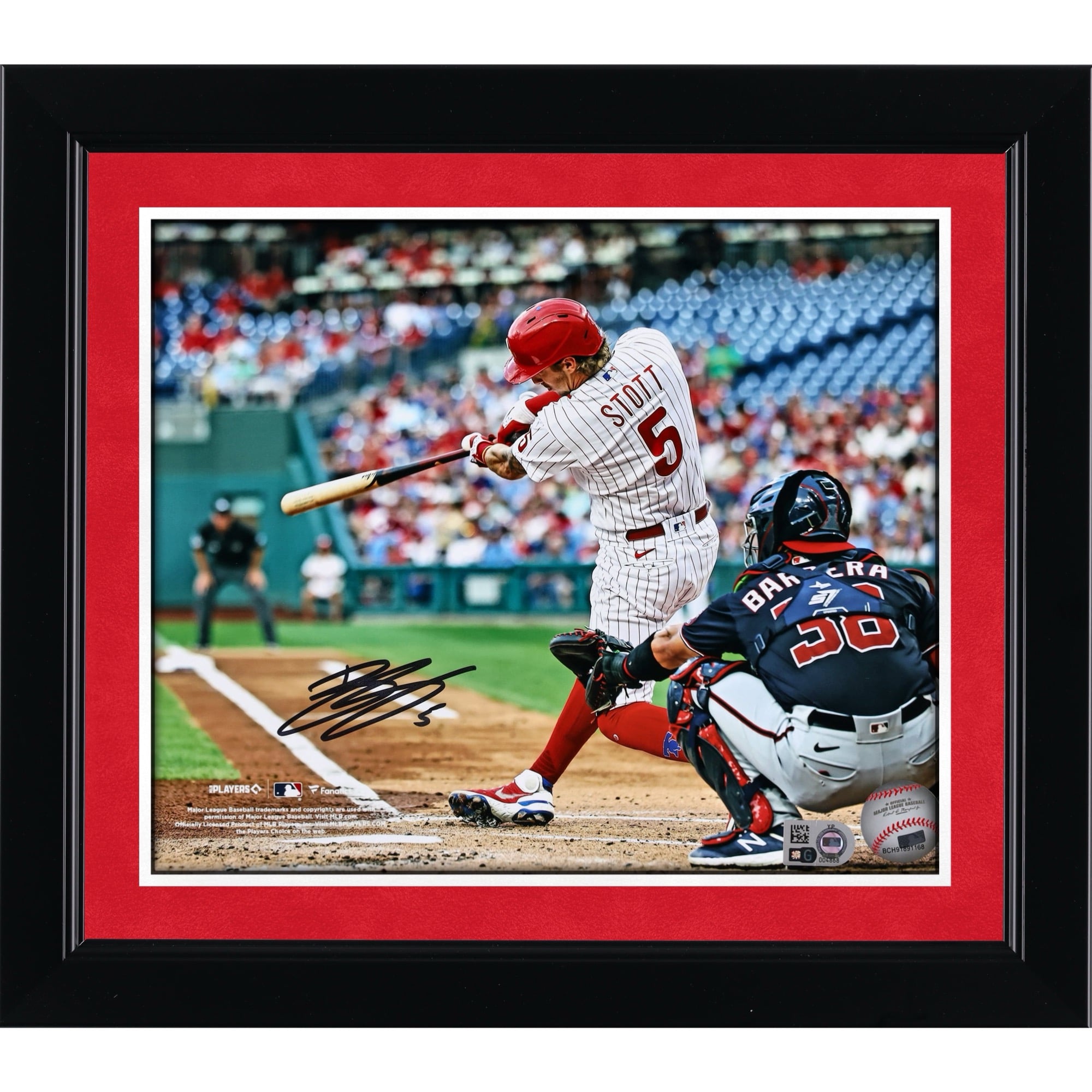 Bryson Stott Philadelphia Phillies Autographed 8" x 10" Hitting Photograph