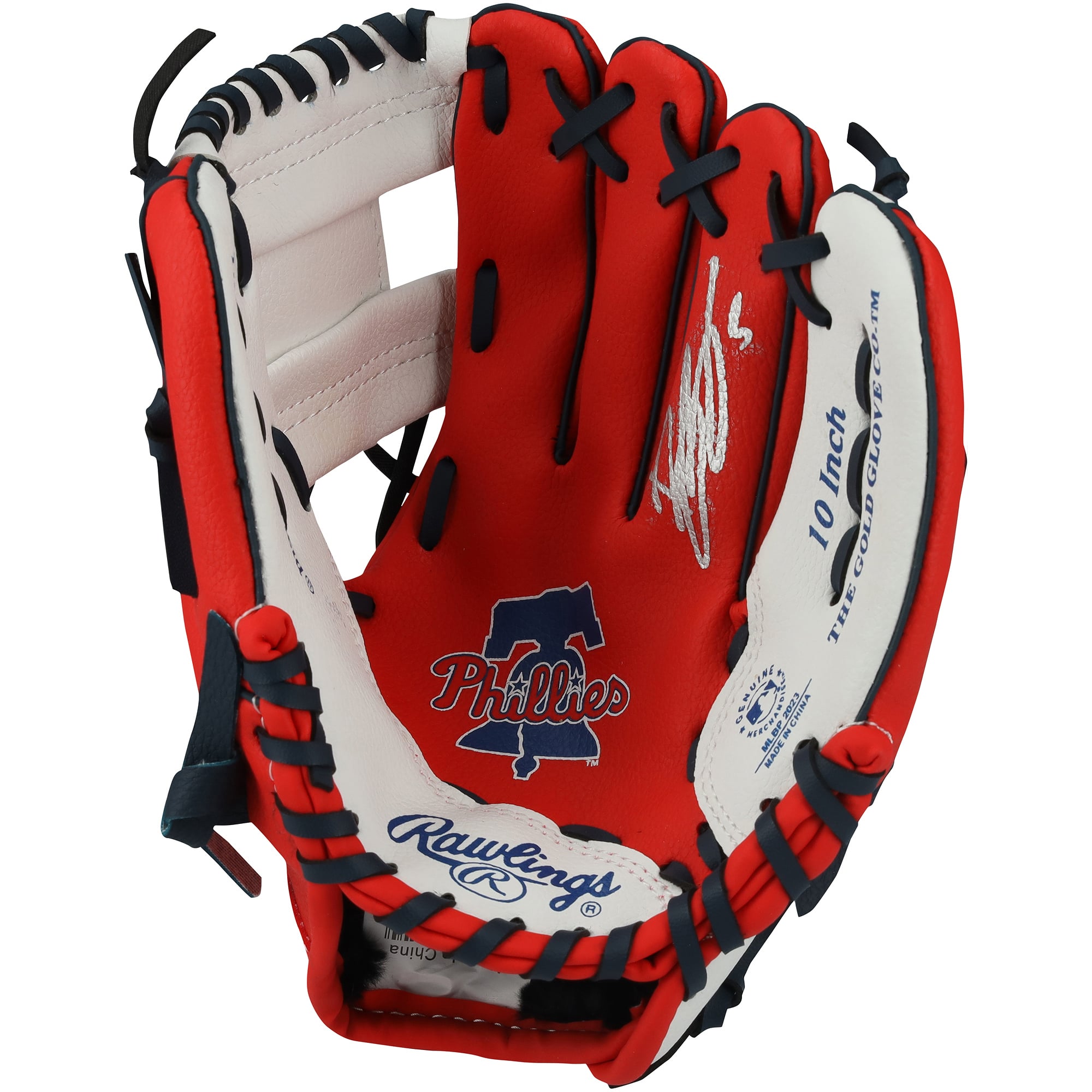 Bryson Stott Philadelphia Phillies Autographed Rawlings 10" Collectible Team Logo Glove