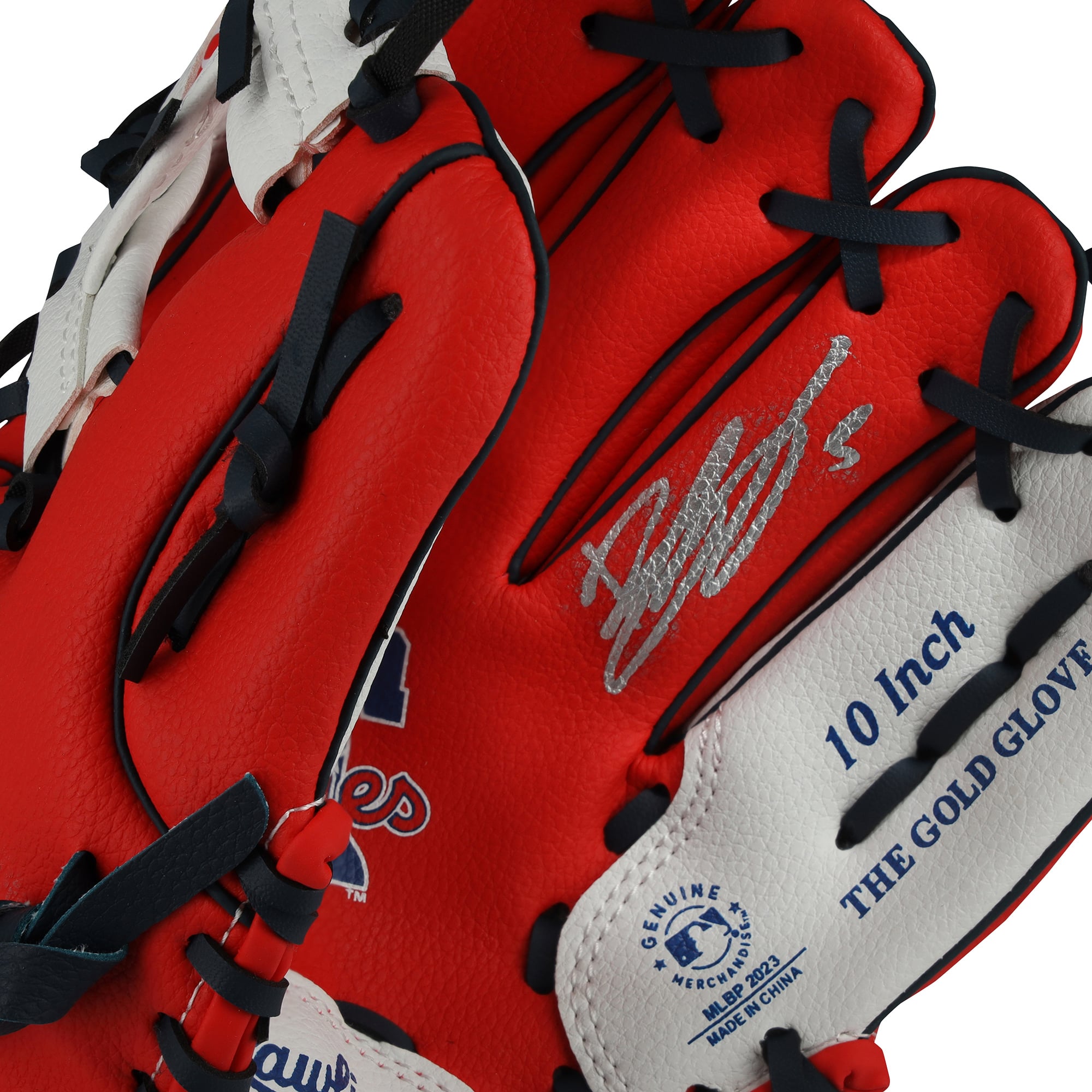 Bryson Stott Philadelphia Phillies Autographed Rawlings 10" Collectible Team Logo Glove