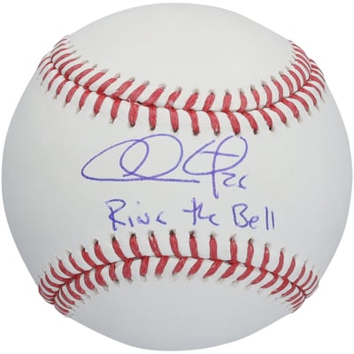 Chase Utley Philadelphia Phillies Autographed Fanatics Authentic Baseball with "Ring The Bell" Inscription 