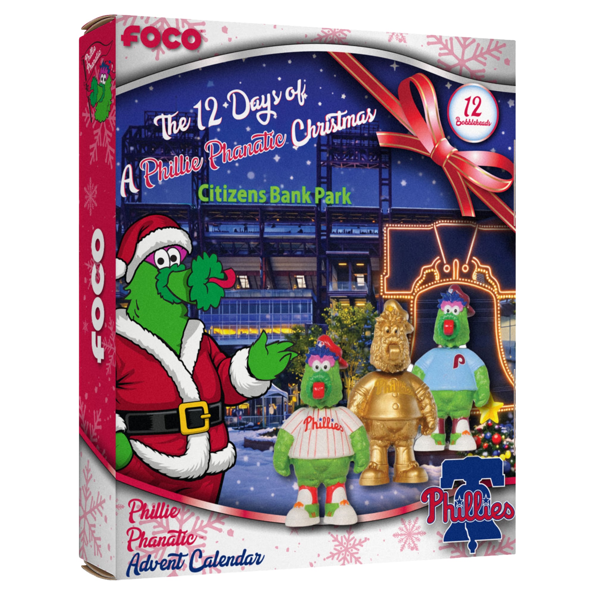 FOCO Philadelphia Phillies Mascot Bobblehead Advent Calendar