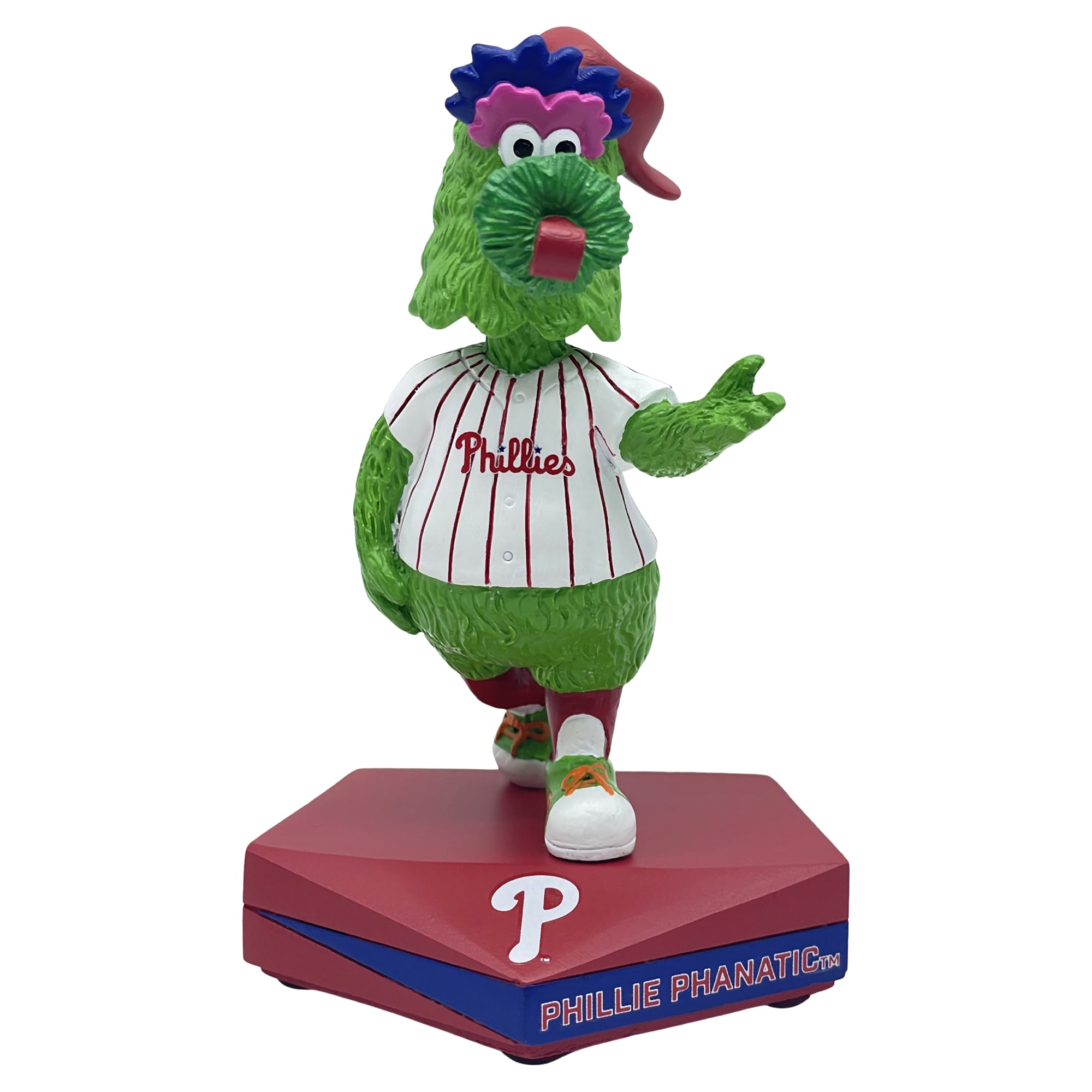 Figurine à tête branlante FOCO Philadelphia Phillies Mascot Game Time de 12,7 cm