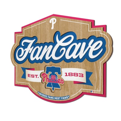 Philadelphia Phillies IDNA 12.5" x 17" Fan Cave Sign