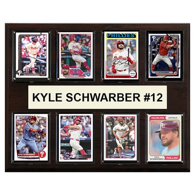 Kyle Schwarber Philadelphia Phillies 12" x 15" Trading Card Plaque