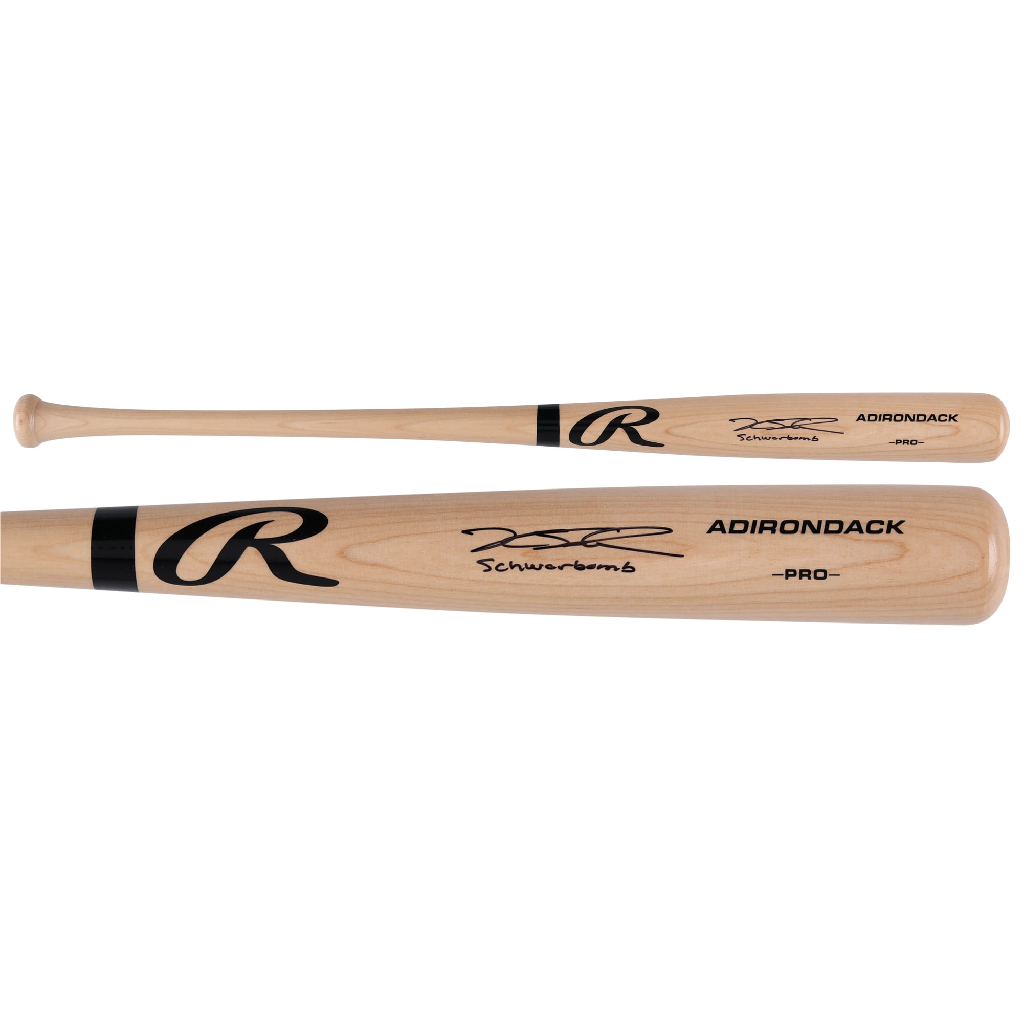 Kyle Schwarber Philadelphia Phillies Autographed Blonde Rawlings Pro Bat with "Schwarbomb" Inscription