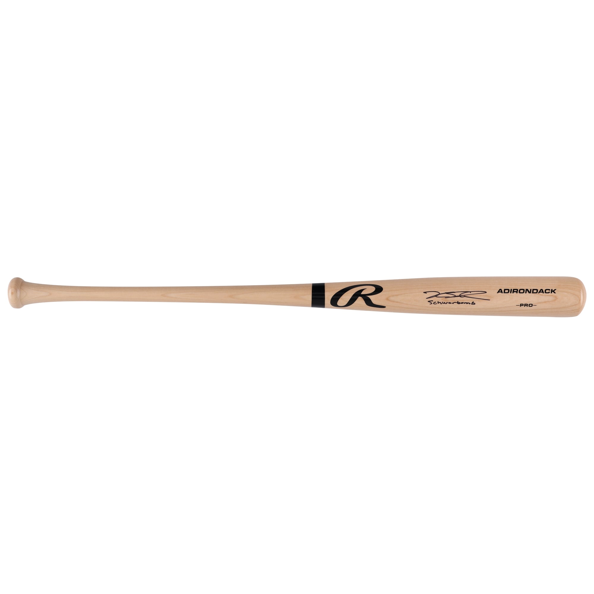 Kyle Schwarber Philadelphia Phillies Autographed Blonde Rawlings Pro Bat with "Schwarbomb" Inscription