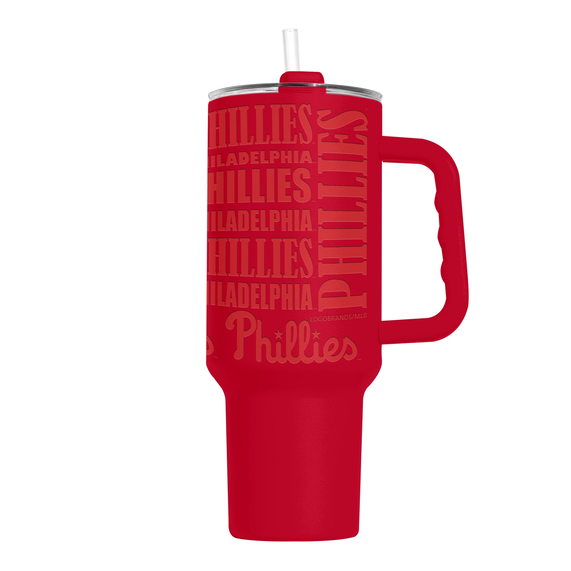 Gobelet isotherme Logo Brands Philadelphia Phillies Replay de 1,2 L (40 oz) avec revêtement en poudre