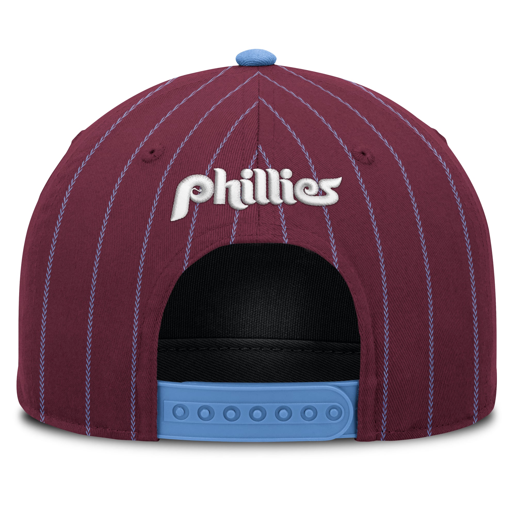 Casquette ajustable Nike pour homme, bordeaux/bleu clair, Philadelphia Phillies Cooperstown Rise A-Frame