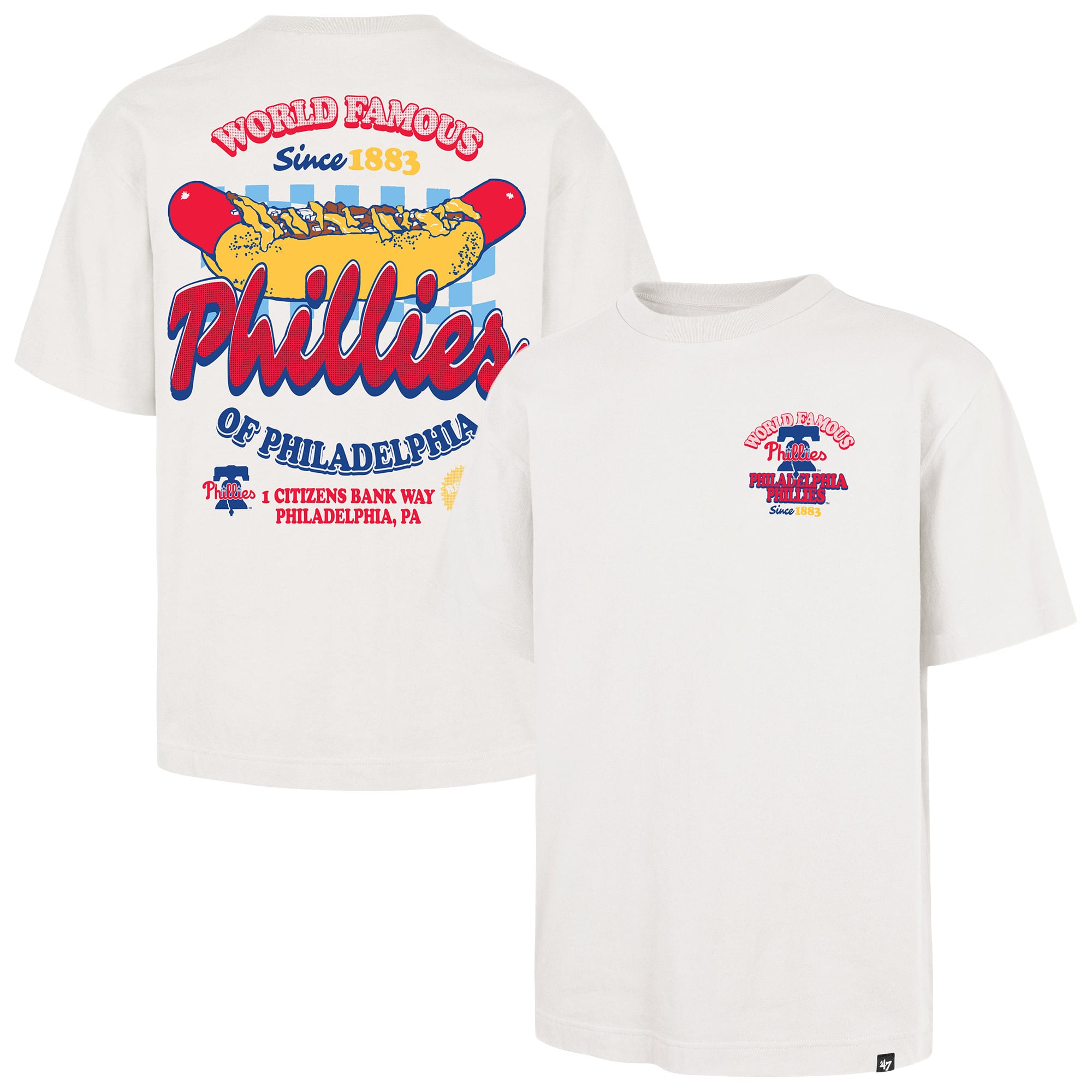 T-shirt homme '47 Cream Philadelphia Phillies Glizzy