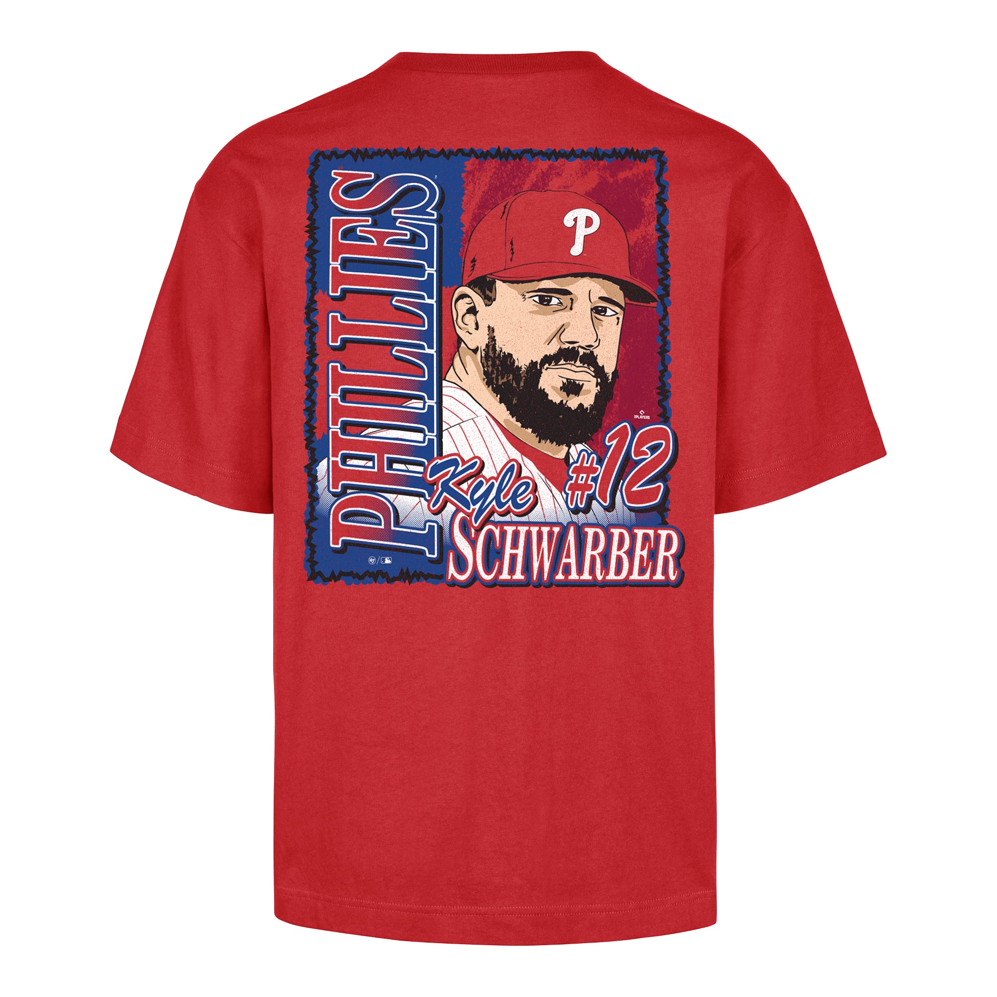 T-shirt homme '47 Kyle Schwarber rouge Philadelphia Phillies Profile Foundation