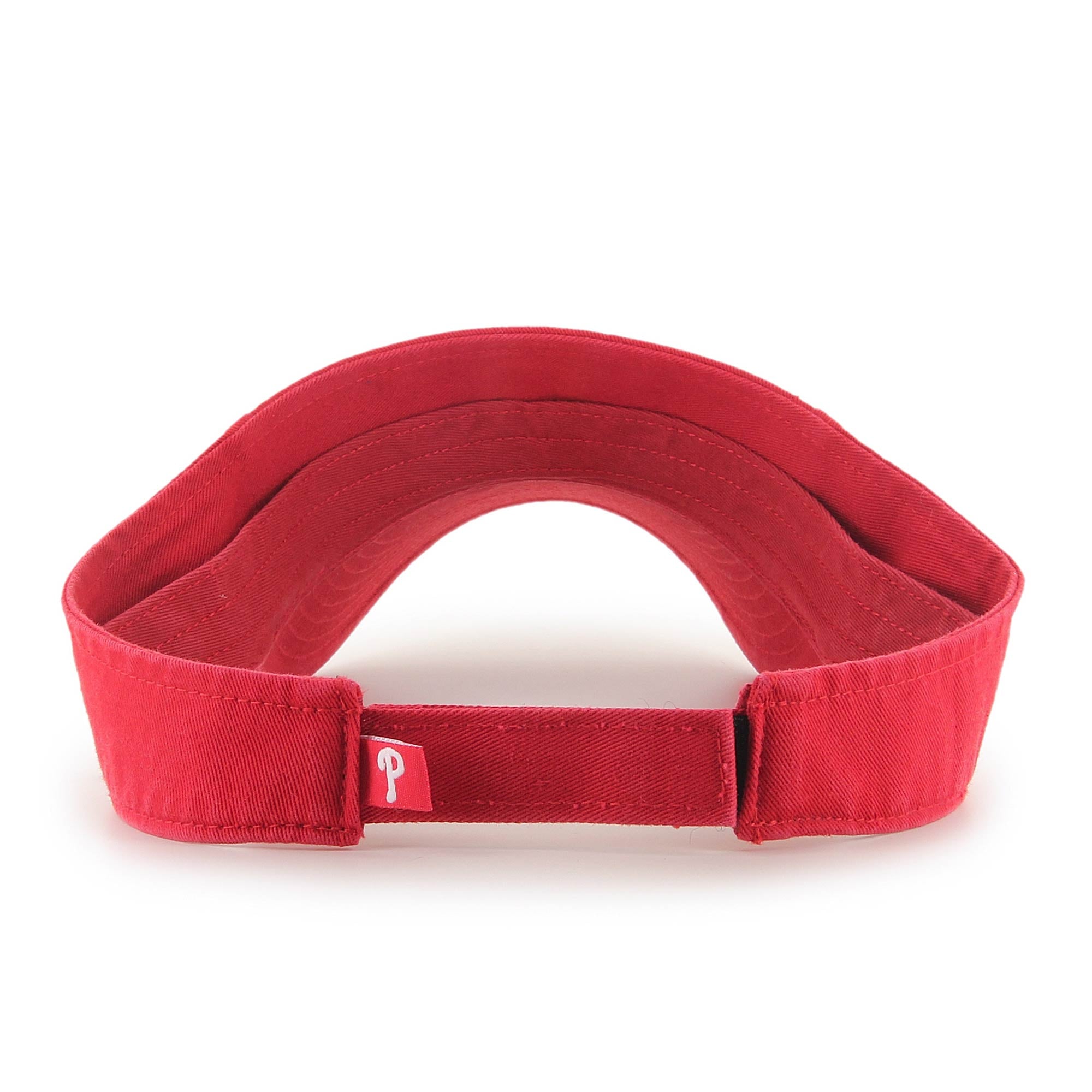 Visière ajustable rouge Philadelphia Phillies « Clean Up » pour homme, modèle 47