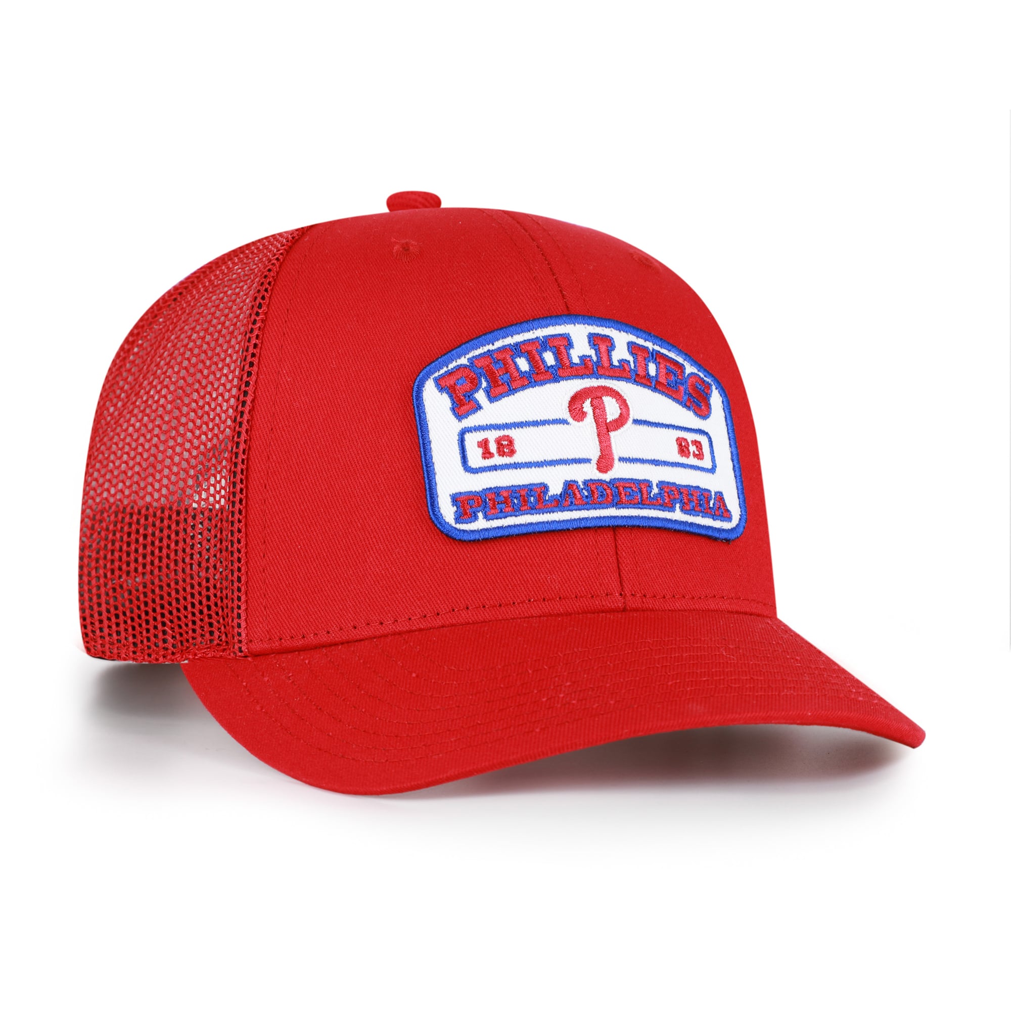 Casquette trucker snapback rouge Philadelphia Phillies « 47 » pour homme