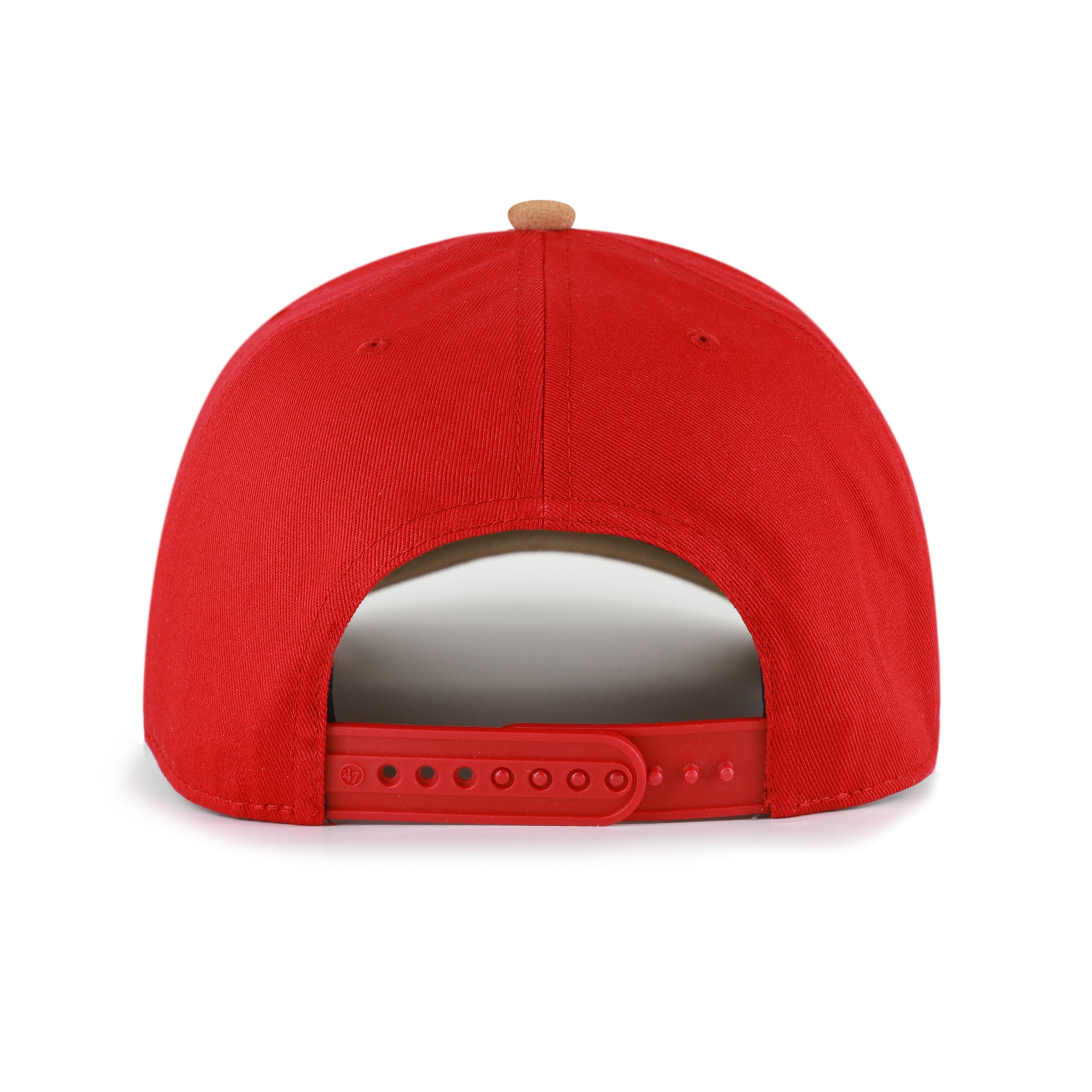 Men's '47 Red/Light Brown Philadelphia Phillies Scribe Line Hitch Adjustable Hat