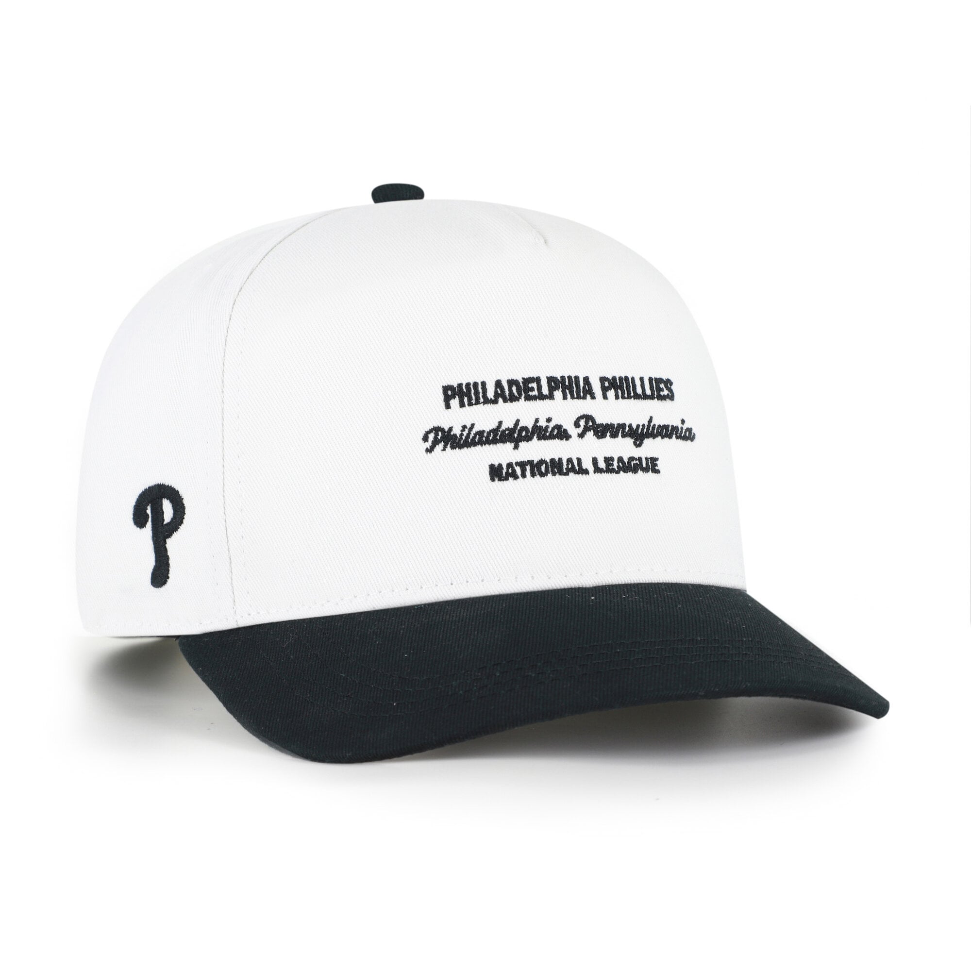 Men's '47 White/Black Philadelphia Phillies Contemporary Two-Tone Hitch Adjustable Hat