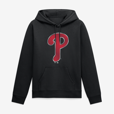 Philadelphia Phillies Big & Tall Metallic Mascot Hoodie - Black