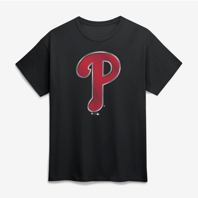 Philadelphia Phillies Big & Tall Metallic Mascot T-Shirt - Black