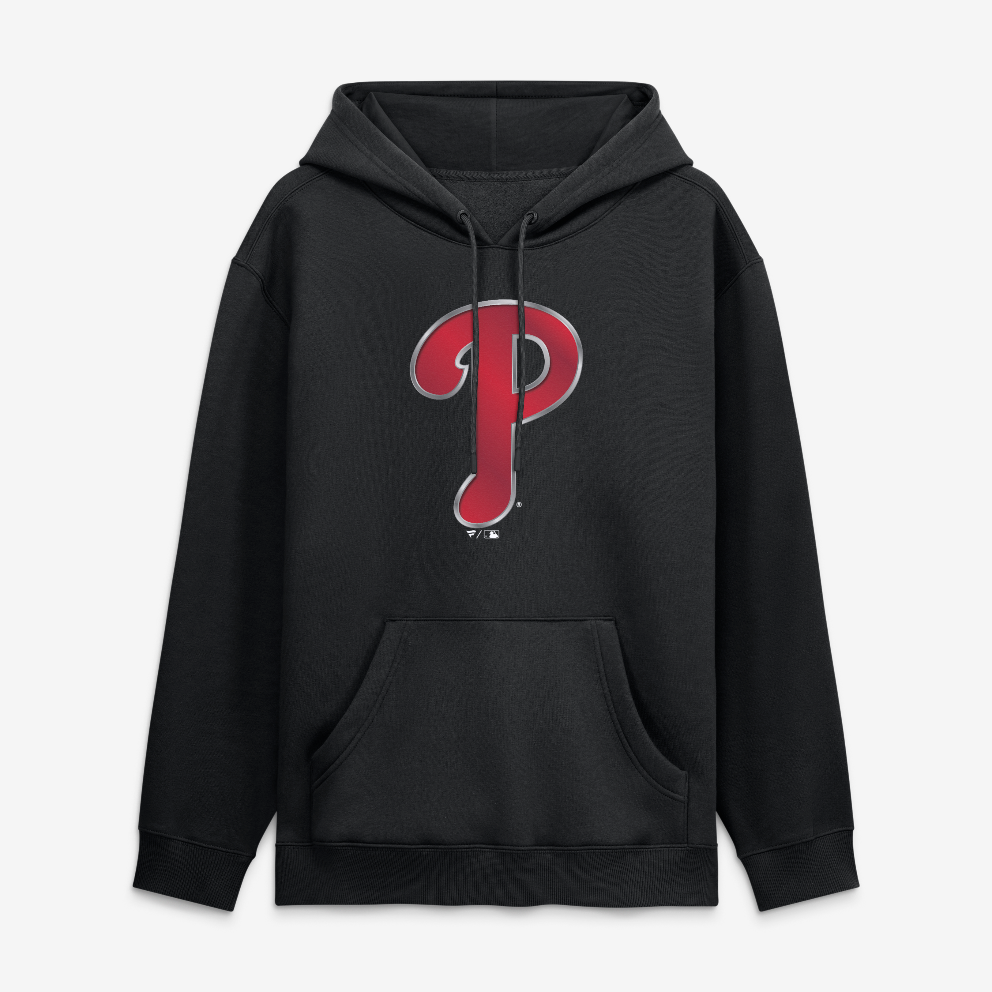 Men's Black Philadelphia Phillies Metallic Mascot Hoodie