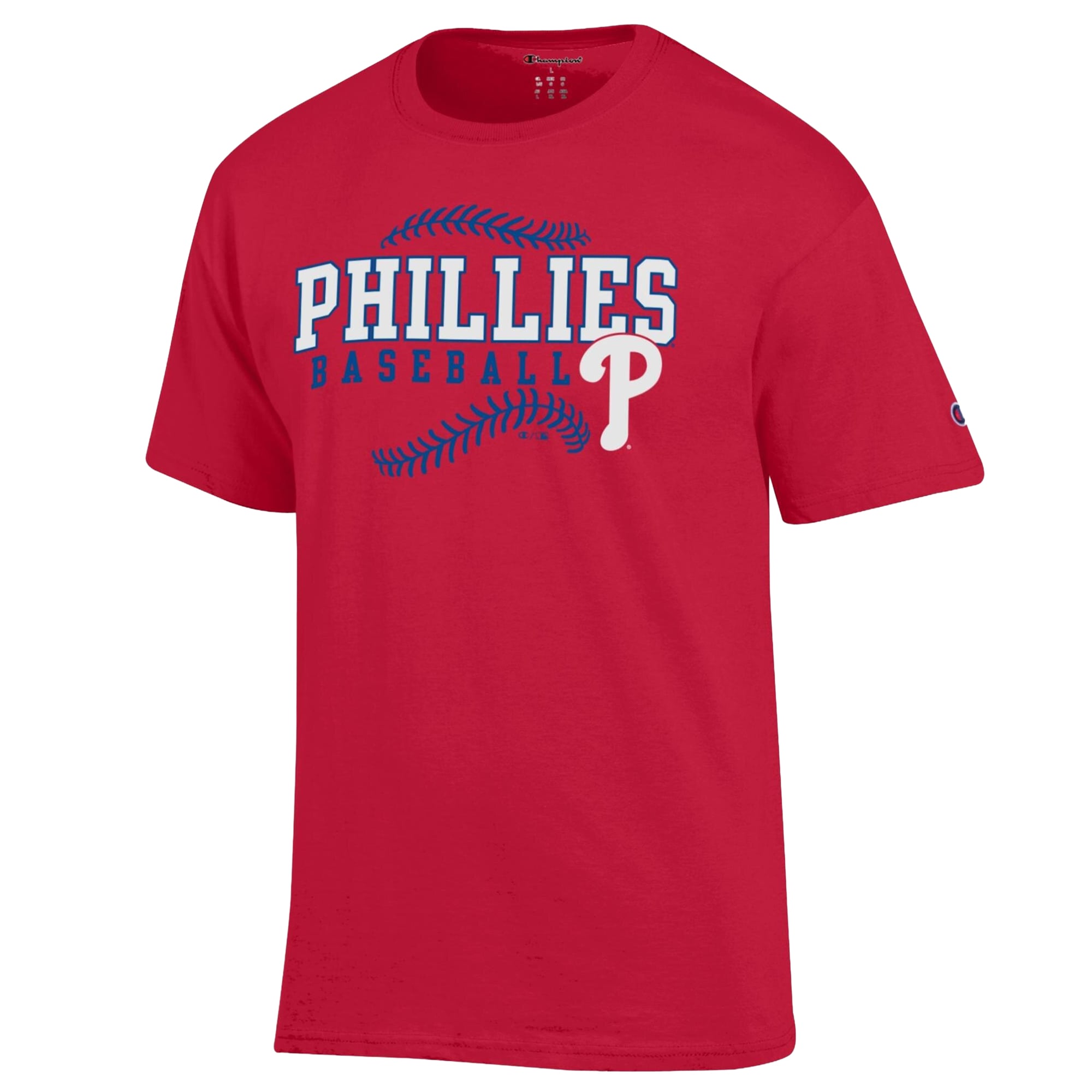 Men's Champion Red Philadelphia Phillies Baseball T-Shirt