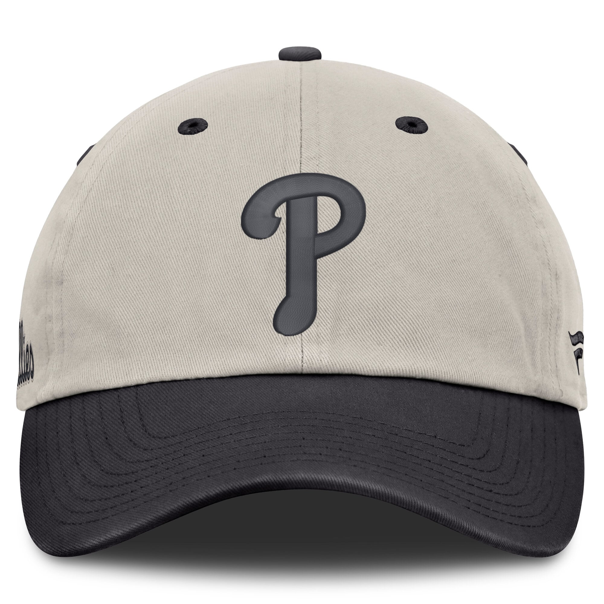 Men's Fanatics Beige/Charcoal Philadelphia Phillies Frame Adjustable Hat